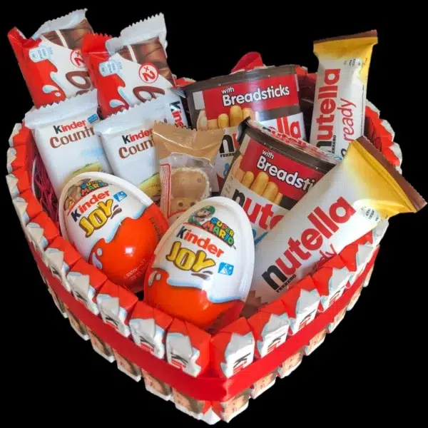 Kinder-szív Nutellával