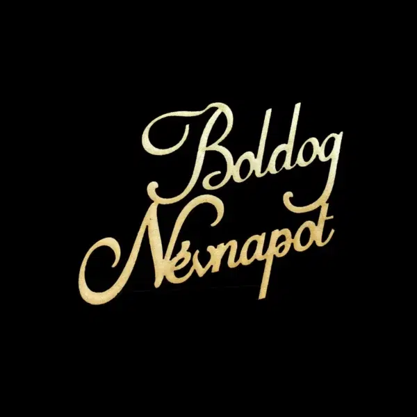 Boldog névnapot nagy tábla - 9x6cm