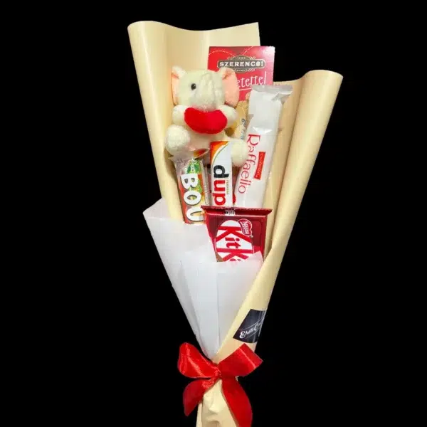 Elefánt szívvel csokor