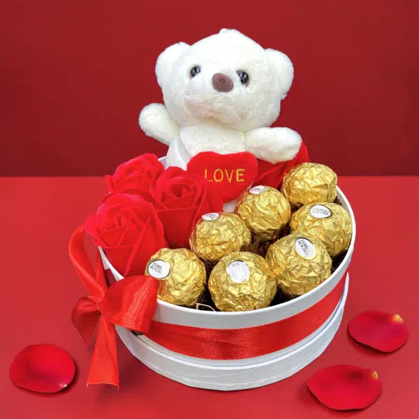 Ferrero + Maci + Rózsa box