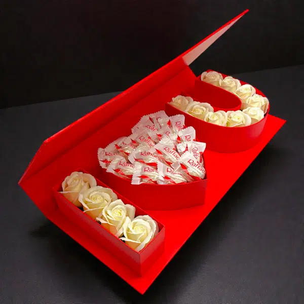 I love you box - piros