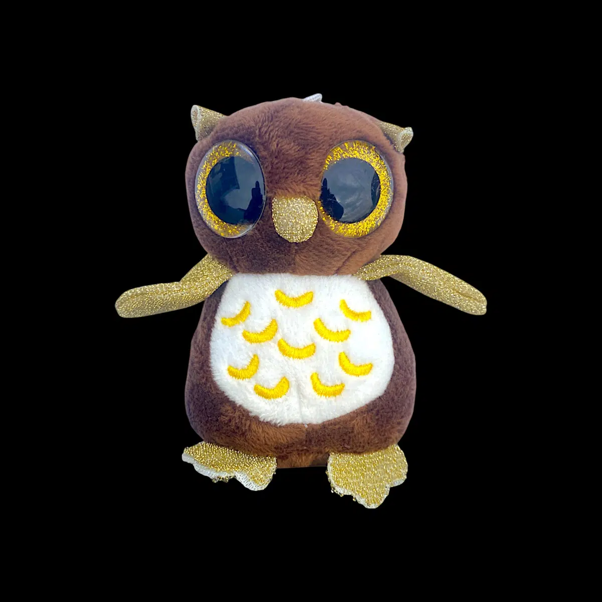 Plüss bagoly 11cm - barna