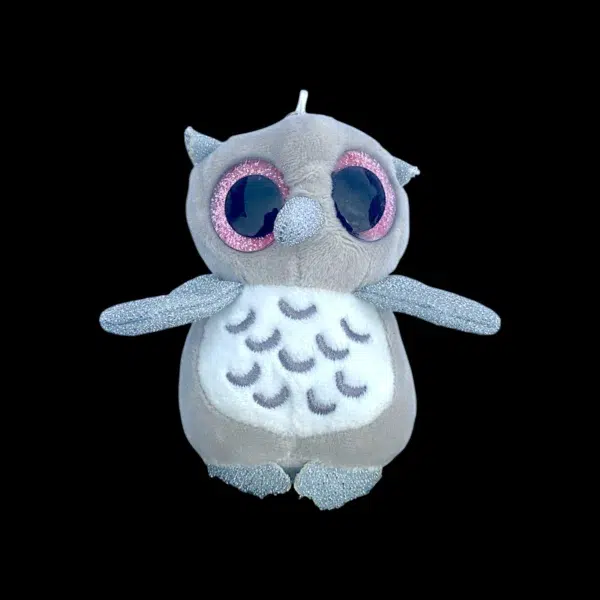Plüss bagoly 11cm - szürke