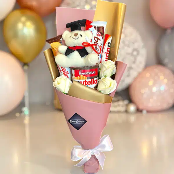 Ballagó lány maci csokor