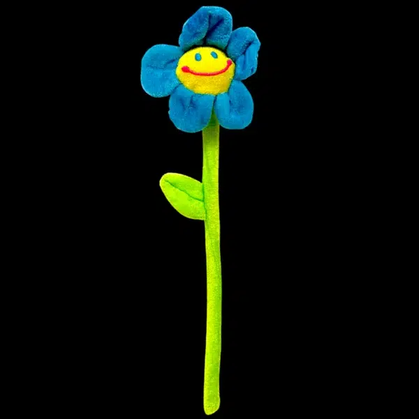 Plüss virág 30cm - kék