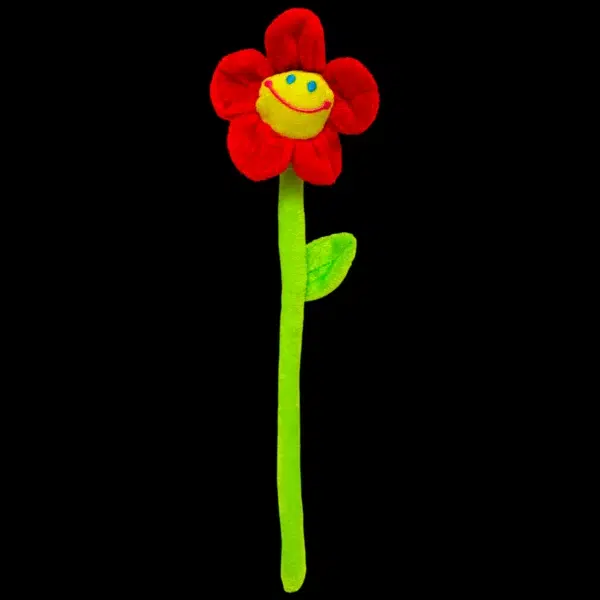 Plüss virág 30cm - piros