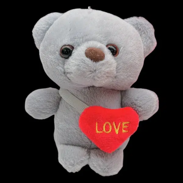 Love maci 12cm - szürke