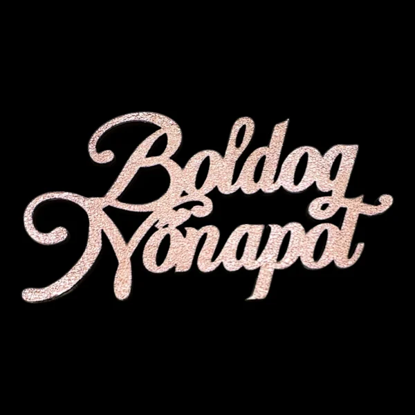 Boldog Nőnapot 10cm - pezsgő