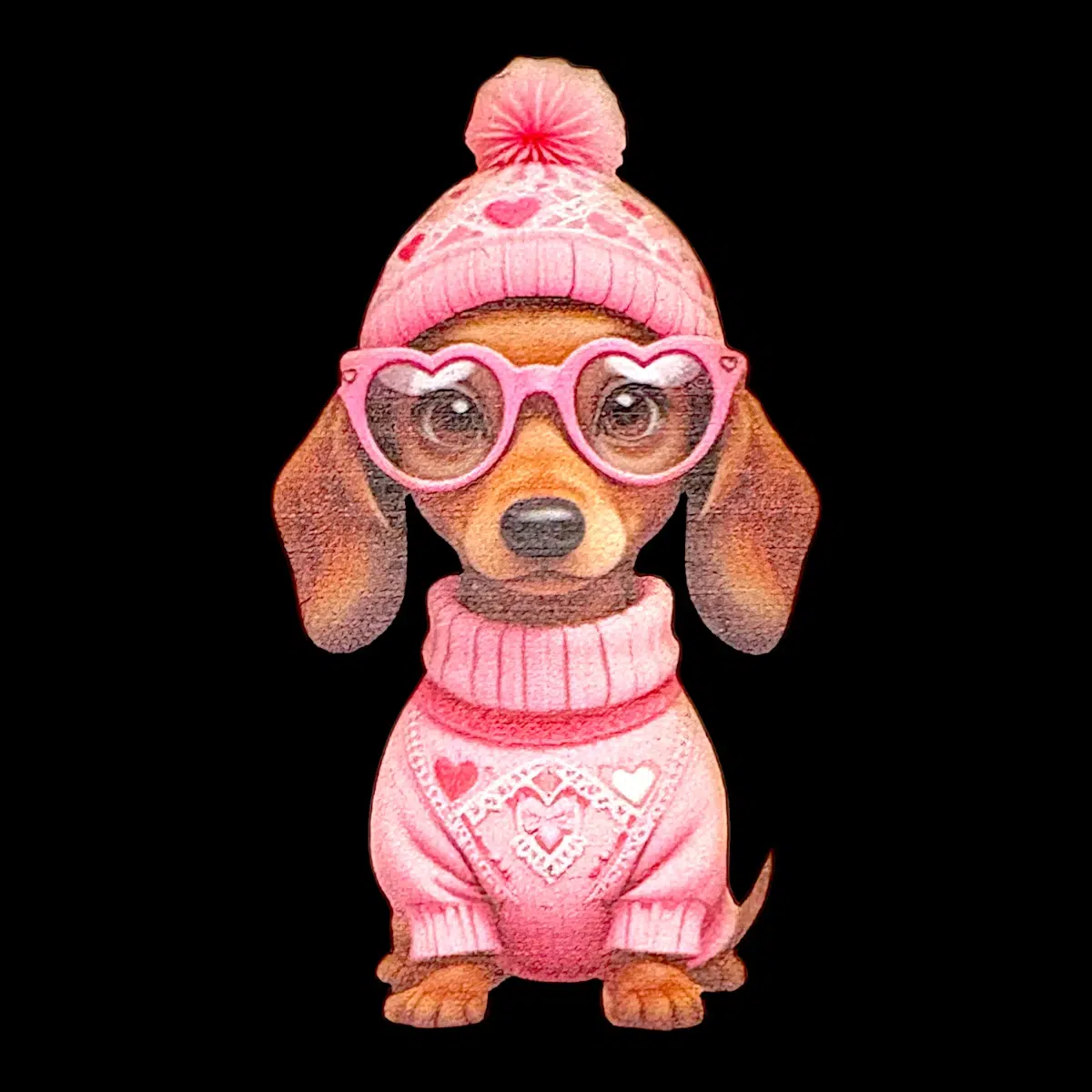 Szerelmes Tacsi tábla - 7,5cm