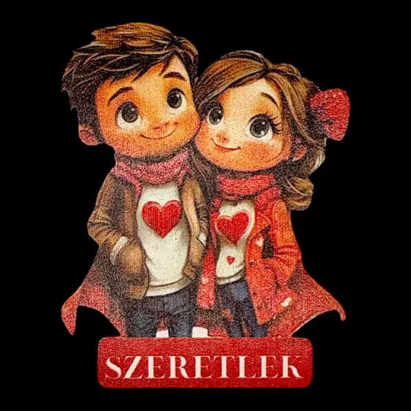 Szerelmes pár tábla - 7cm