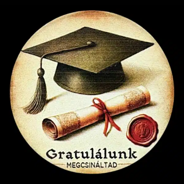 Grat. megcsináltad tábla - 5cm