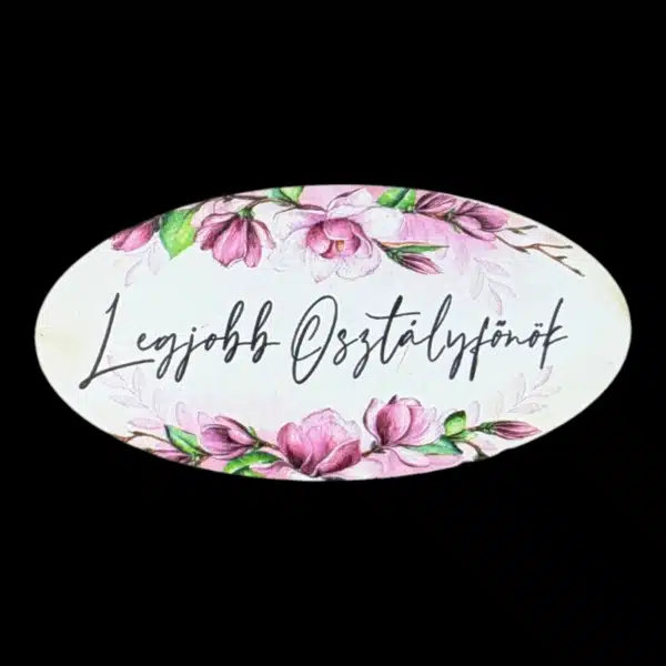 Legjobb Osztályfőnök - ovál - 8cm