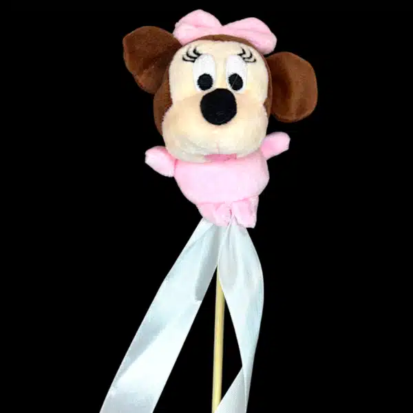 Pálcás Minnie - 9cm - rózsaszín