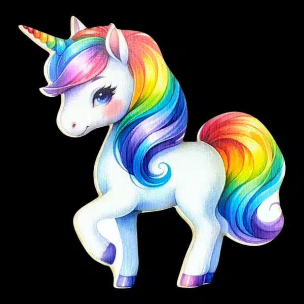 Unikornis tábla - 10cm