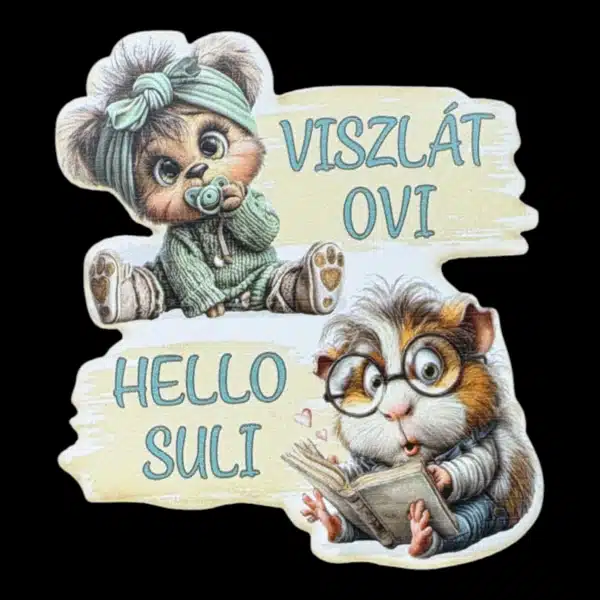 "Viszlát ovi..." tábla - 8cm
